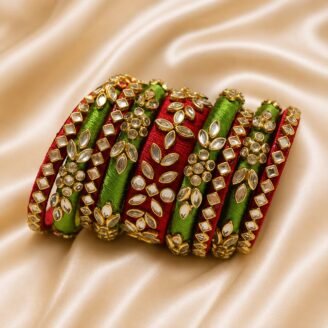KBangle182 Customized Kundan Bangle Set