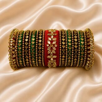 KBangle119 Bridal Kundan Bangle Set