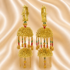 kaleera09 Gold Gota Bridal Kaleera With Pearl Embellishment