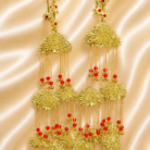 kaleera15 Gota Bridal Kaleera With Red Pearls