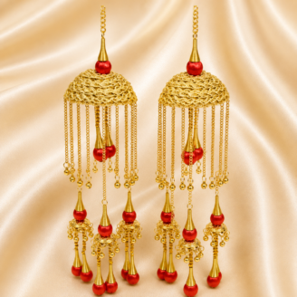 kaleera22 Elegant Gota Bridal Kaleeray With Pearls