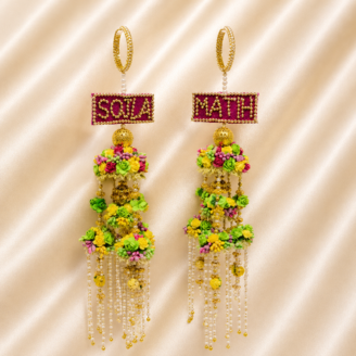 kaleera36 Floral Bridal Wedding Kaleera with Name for Nikah/Mehandi/Sangeet