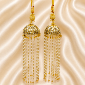 kaleera37 Kundan Punjabi Bridal Wedding Kaleera for Mehandi/Sangeet