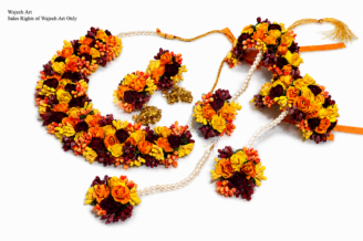 Handmade Flower Jewellery Set