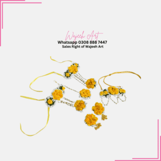 artificial flower jewellery set
