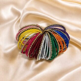 KBangle301 Bunch of Multi Color Bangles