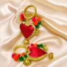 GBangle195 Customized Pair of Bridal Heart Gotta Bangle