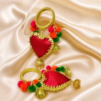 GBangle195 Customized Pair of Bridal Heart Gotta Bangle