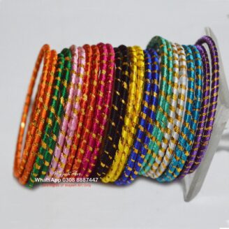 KBangle382 24 pcs simple multicolor bangle