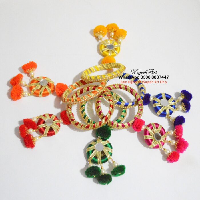 GBangle194 6 pcs color bangle set for kids
