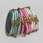 KBangle408 12 pcs three color kundan bangle set