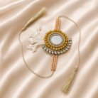 Ganna11 Golden & Silver Mirror Work Wedding Ganna