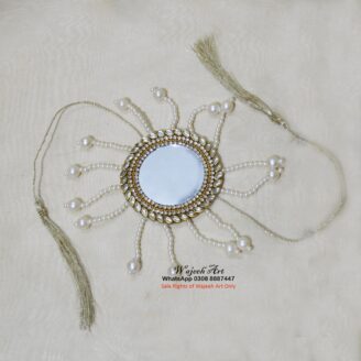 Ganna10 650 Special Mirror Work Wedding Ganna With Pearls