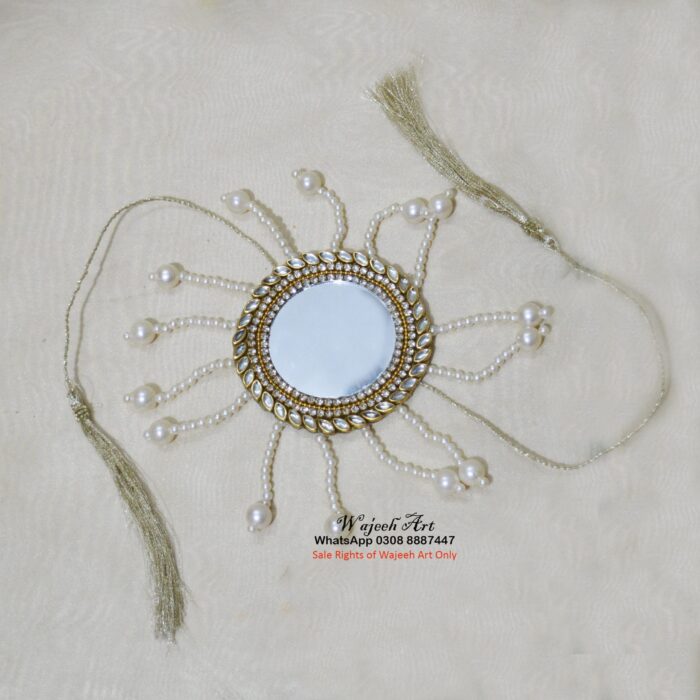 Ganna10 650 Special Mirror Work Wedding Ganna With Pearls