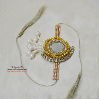 Ganna11 Golden & Silver Mirror Work Wedding Ganna