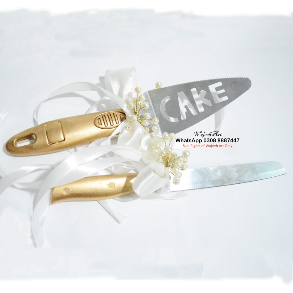 CakeKnife01 Classic Customized Wedding Cake Cutting Set - Image 2
