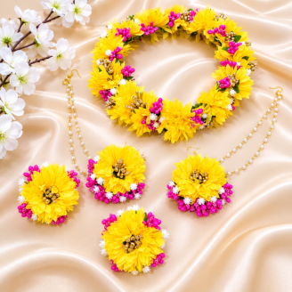 FJewel60 Flower Dough Jewellery Set For Wedding