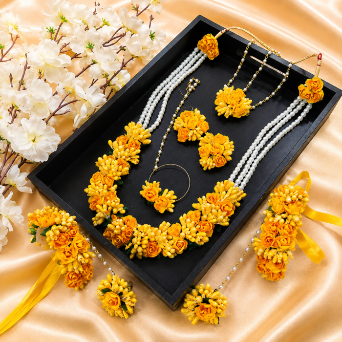 FJewel78 Mayon Bridal Dough Floral Jewellery Set