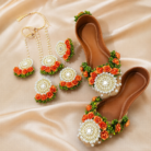FJewel71 Artificial Dough Jewellery Set with Khussa
