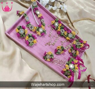 FJewel75 MultiColor Handmade Dough Flower Jewellery Set