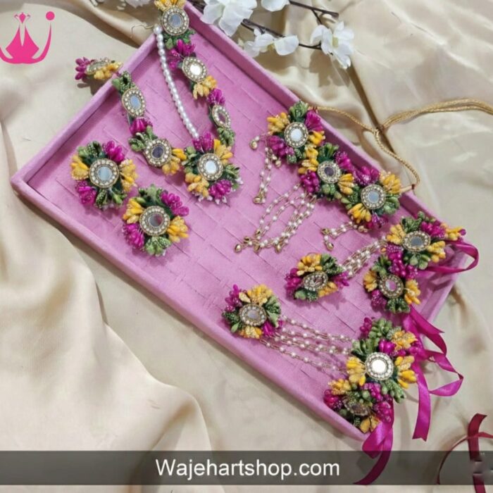 flowerdoughset FJewel75 MultiColor Handmade Dough Flower Jewellery Set