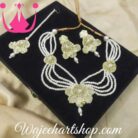 GJewel242 Bridal Pearl Gota Jewellery Set