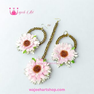 FJewel79 Artificial Flower Bindiya & Earrings Jewellery