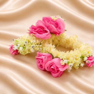 FJewel84 Pink Rose Artificial Flower Gajray