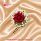 HairAcc81 Red Rose Hairpin For Hair Style